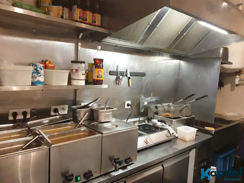 Restauration rapide avec extraction - Bel emplacement